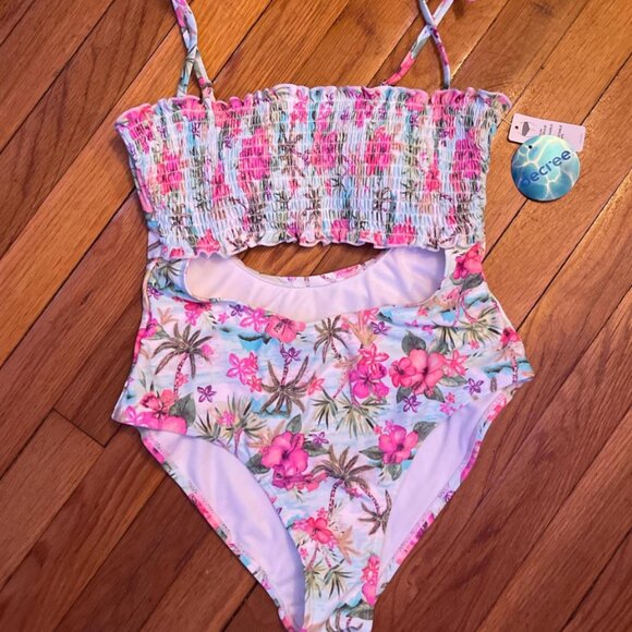 Decree Women's Floral Swim Dress - Picture 1 of 5